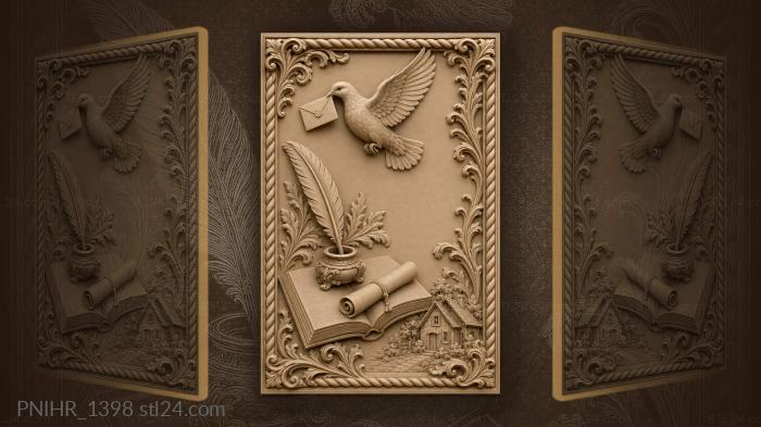Letter delivery peaceful country home 3d STL model