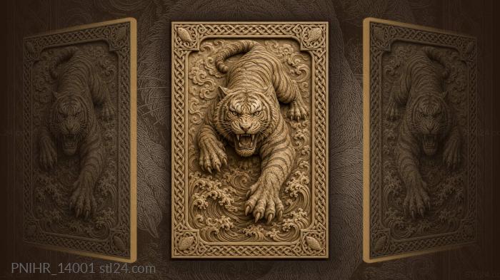Waves breaking beneath the paws 3d STL model