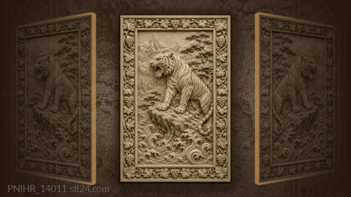 Roar above pines and rolling waves 3d STL model