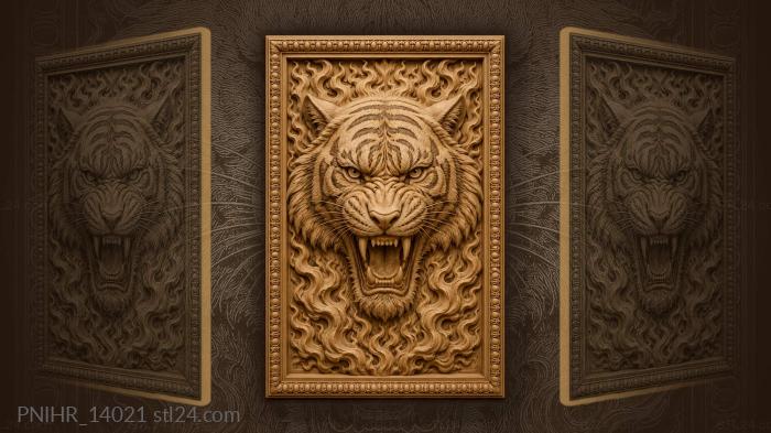 Fire licking around the muzzle 3d STL model