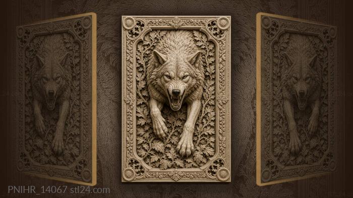Open jaws above thick undergrowth 3d STL model