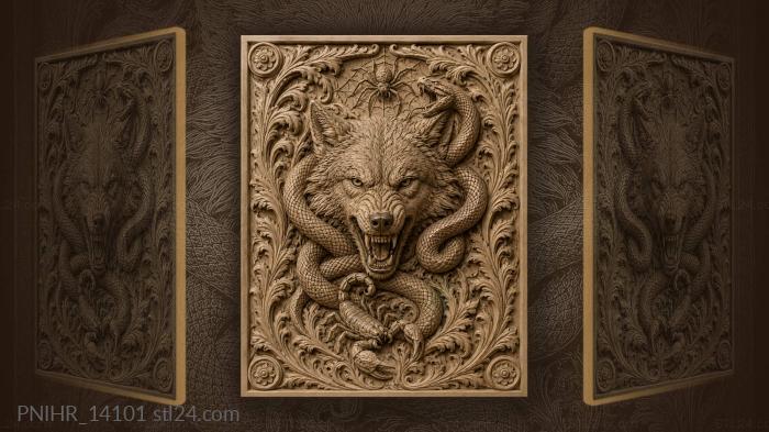 Wolf snake spider scorpion menace 3d STL model