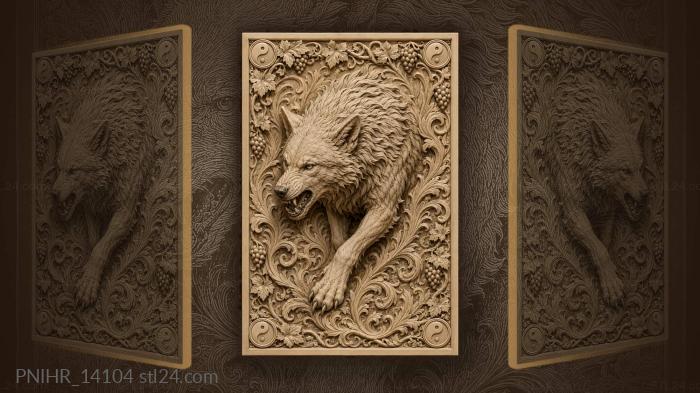Predator bursting from grapevine coils 3d STL model