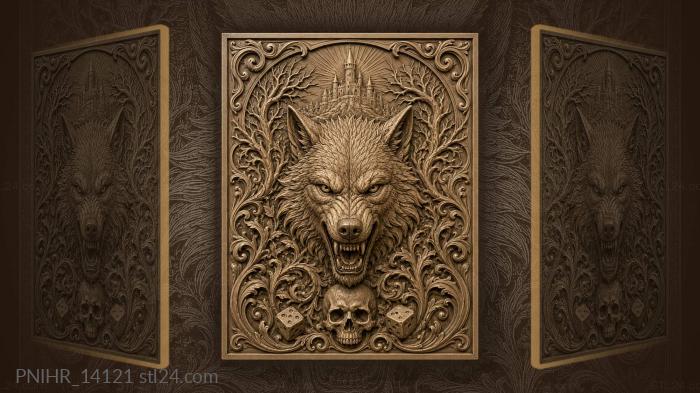 Wolf castle distant lands mystery 3d STL model