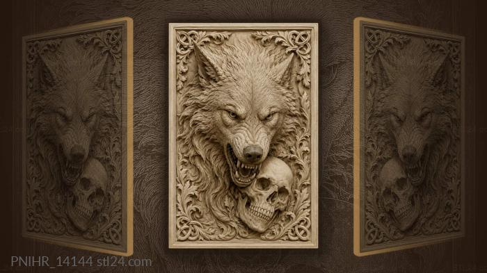 Skull tucked under the muzzle 3d STL model