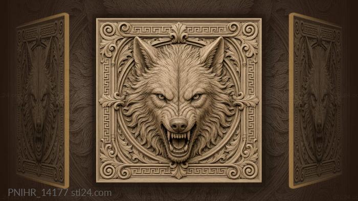 Fur flowing in lines across the cheeks 3d STL model