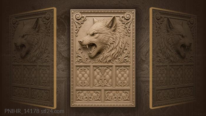 Rows of quilted squares beneath 3d STL model