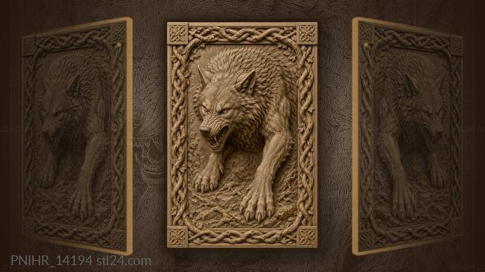 Wolf gathering for a pounce among ropes 3d STL model