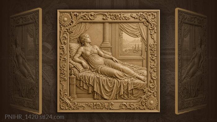Dreamy repose with distant landscape 3d STL model