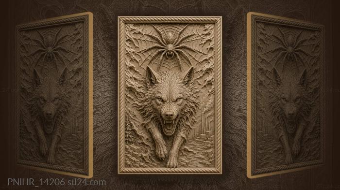 Wolf spider industrial landscape 3d STL model