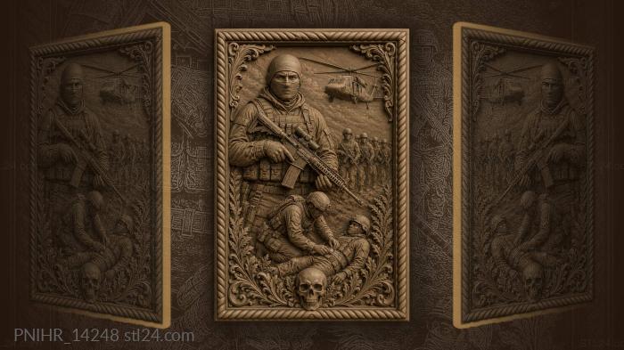 Brothers in arms battlefield scene 3d STL model