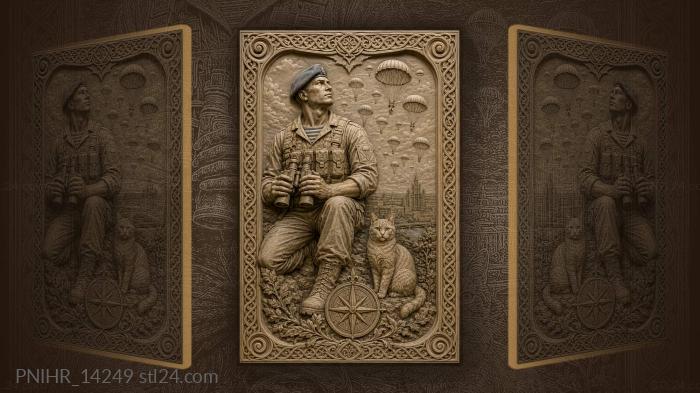 Soldier cat and airborne operation 3d STL model