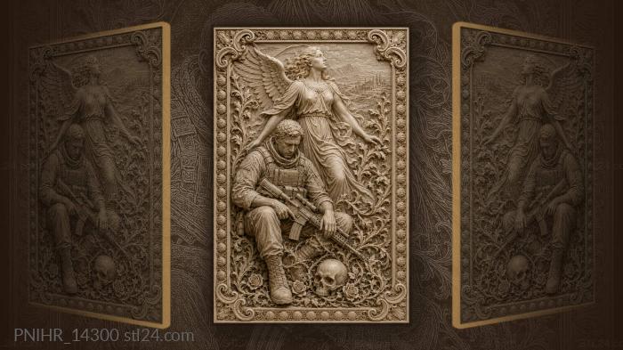 Warrior’s grief winged hope distant lands 3d STL model