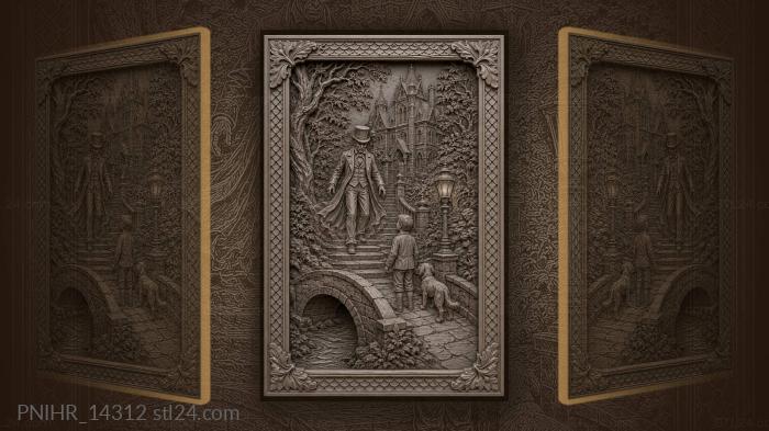 Ghostly manor and little companion 3d STL model