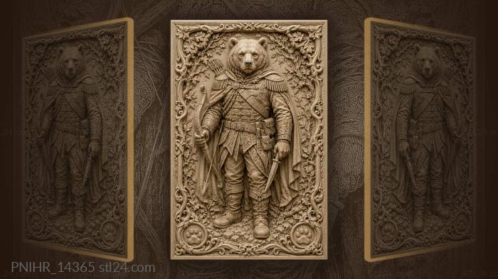 Bow and arrow with a dagger 3d STL model