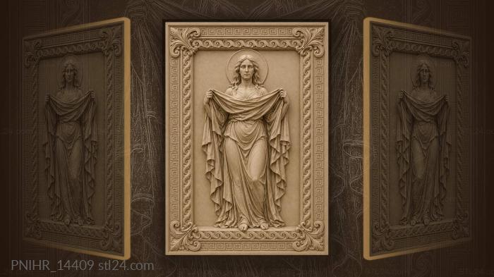 Holy woman with sacred cloth 3d STL model