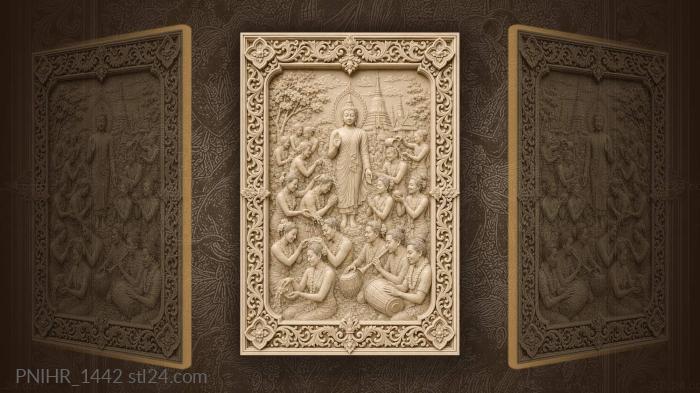 Songkran blessing water music pagoda 3d STL model