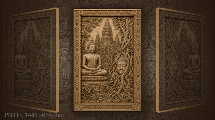 Ancient buddha temple ruins serenity 3d STL model