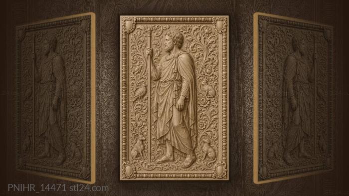Staff bearer among plants and beasts 3d STL model