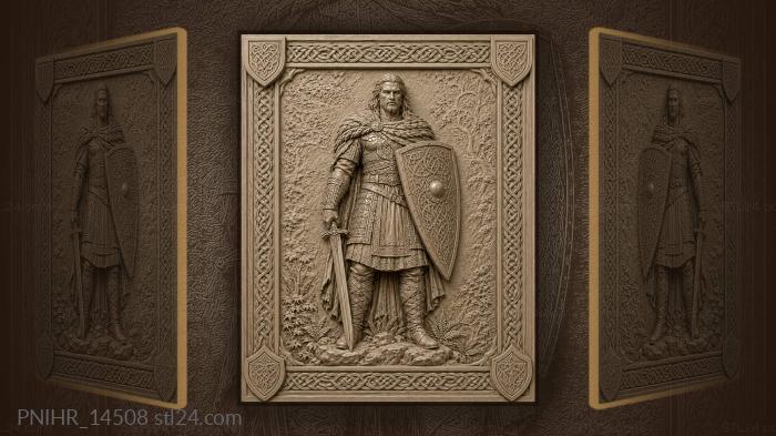 Standing on rock with foliage 3d STL model