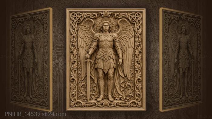 Winged guardian among intertwined branches 3d STL model