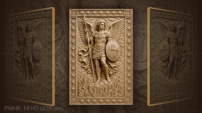 Guardian angel with city below 3d STL model