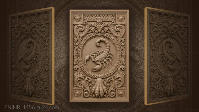 Lion paw below the scorpion medallion 3d STL model