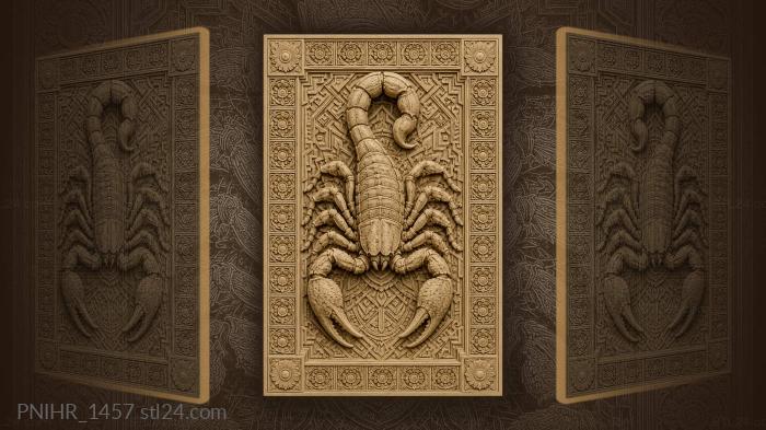 Geometry fills the scorpion segments 3d STL model