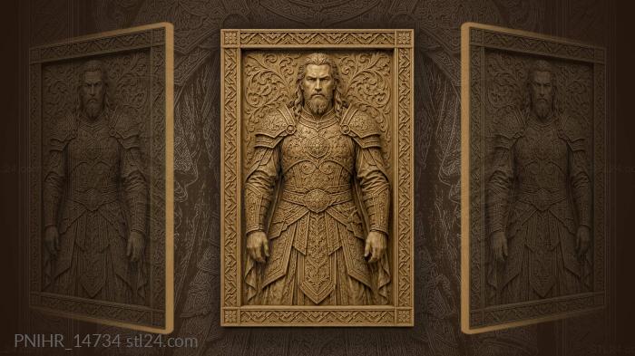 Unarmed guard in full armour 3d STL model