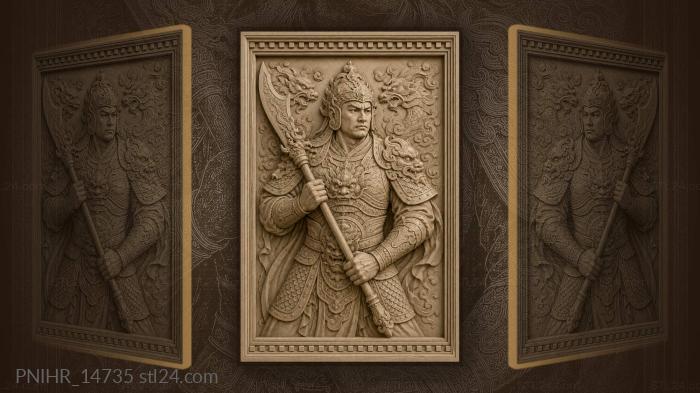 Long blade crossing armoured chest 3d STL model