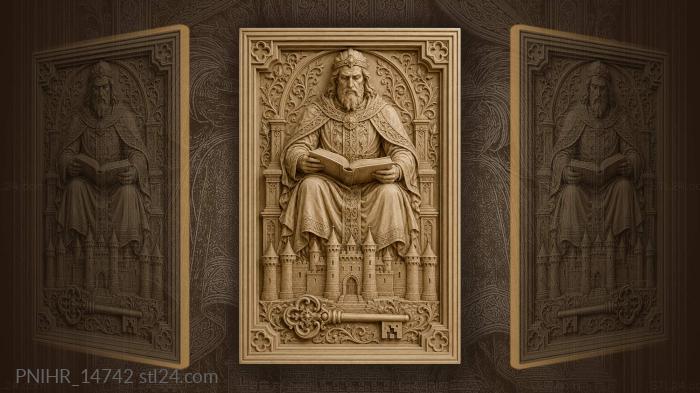Wise man with castle key 3d STL model