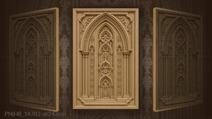 Gothic arch layered symmetry design 3d STL model