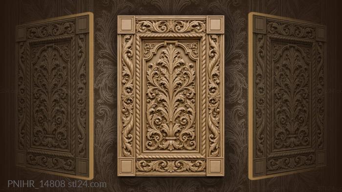 Floral niche with acanthus scrolls 3d STL model