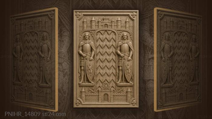 Warriors with swords and shields 3d STL model