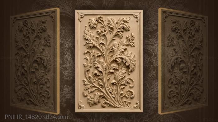 Rising foliage climbs from the lower stem 3d STL model