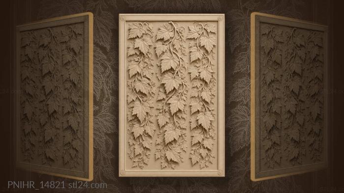 Lush leaves cascading vines growth 3d STL model