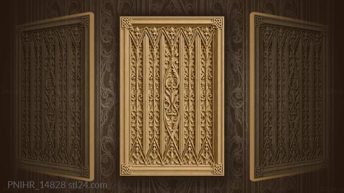 Vertical ribs pointed at both ends 3d STL model