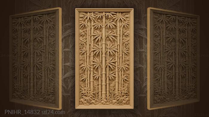 Bamboo forest serene vertical growth 3d STL model