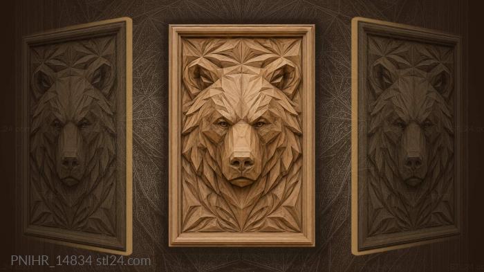 Muzzle built from angular facets 3d STL model