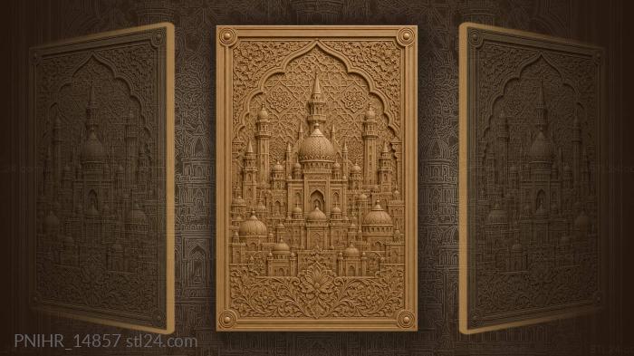 Golden towers and floral symmetry 3d STL model