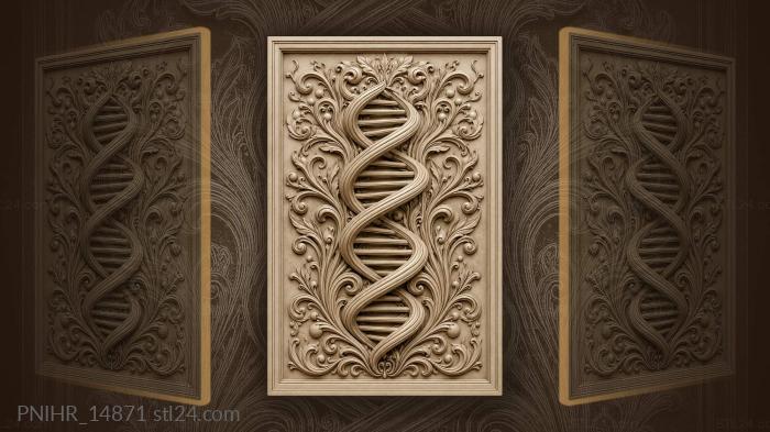 Double helix dynamic spiral growth 3d STL model