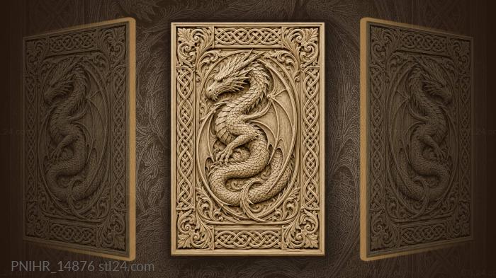 Wings woven into the coiled body 3d STL model