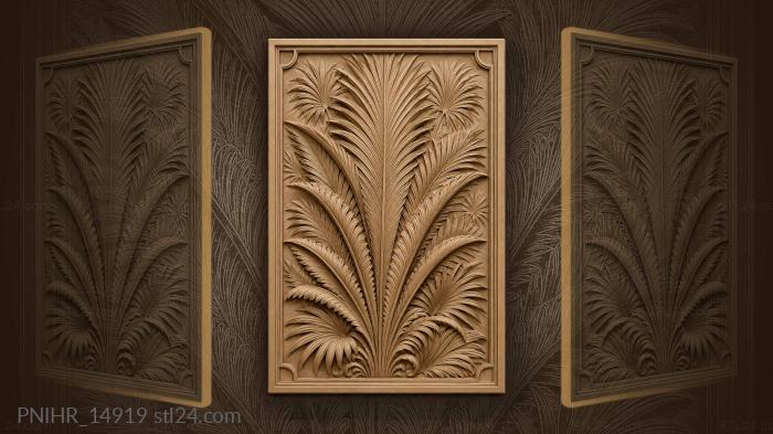 Palm leaves elegant tropical arrangement 3d STL model