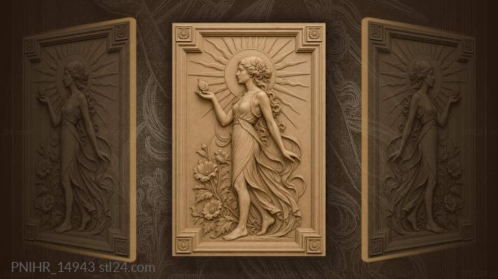 Single leaf in an outstretched hand 3d STL model