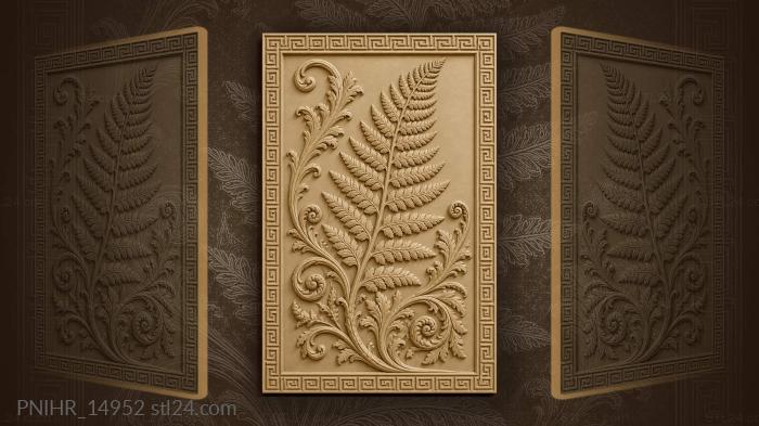 Lush fern and winding vine 3d STL model