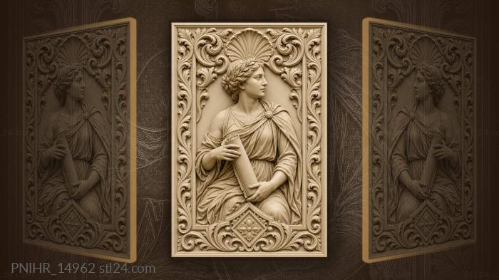 Scroll beneath a fan and scrolls 3d STL model