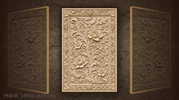 Vine tangled with open flowers 3d STL model