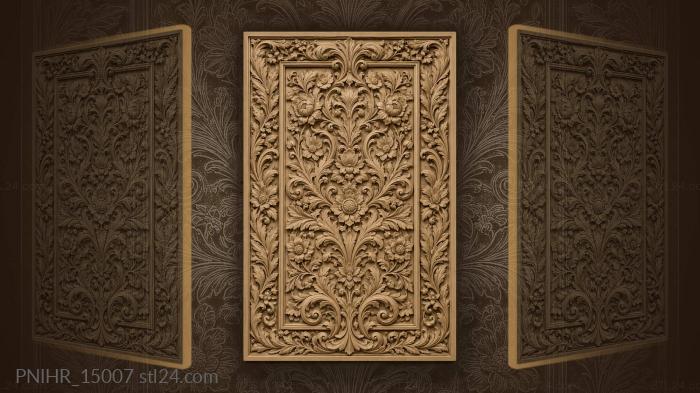 Floral swirl with laurel frame 3d STL model