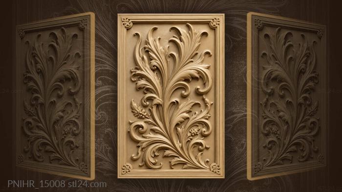 Flame shaped leaves twisting upward 3d STL model