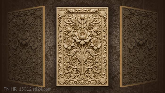 Dense mat of leaves and petals 3d STL model